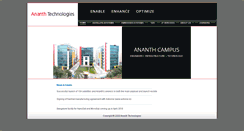 Desktop Screenshot of ananthtech.com