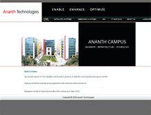 Tablet Screenshot of ananthtech.com